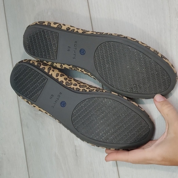 Rothy's Womens The Flat Cheetah Leopard Animal Print Loafer Flats shoes 8.5 - Picture 10 of 16